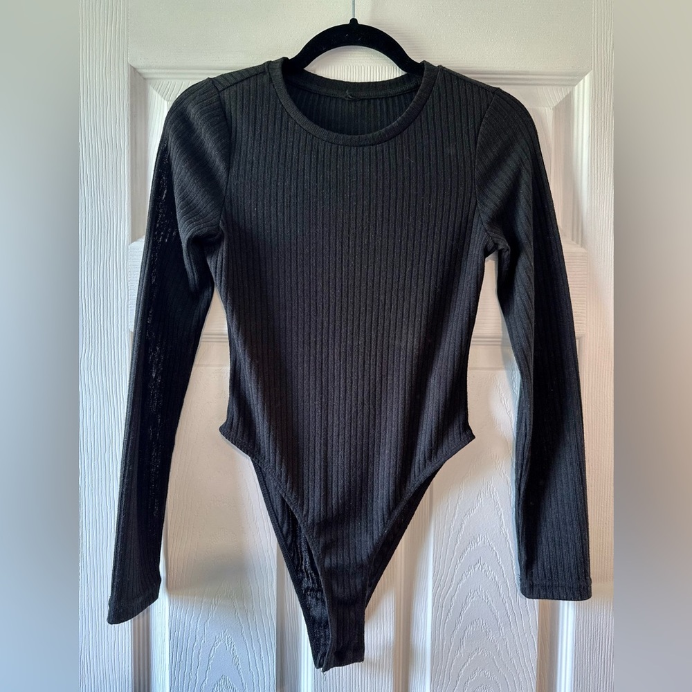 Black Long Sleeve Bodysuit
